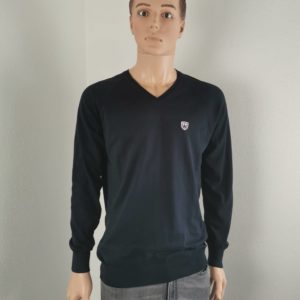 Pull Aristow bleu coude rayé neuf