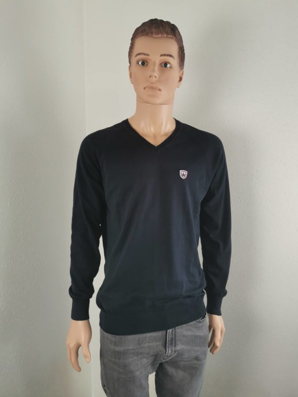 Pull Aristow bleu coude rayé neuf