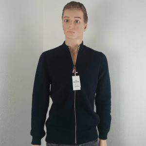 Gilet zippé Aristow bleu neuf