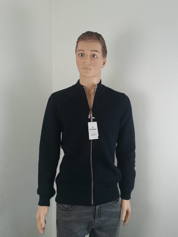 Gilet zippé Aristow bleu neuf