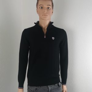 Pull Aristow col camionneur noir neuf