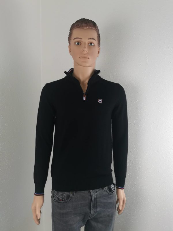 Pull Aristow col camionneur noir neuf