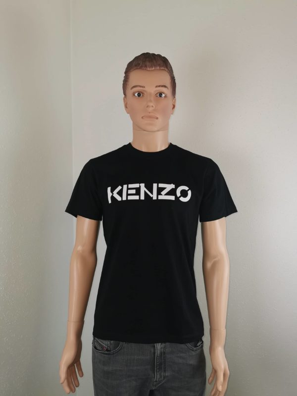 Tshirt kenzo noir logo blanc neuf