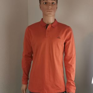 Polo Aristow manche longue orange neuf