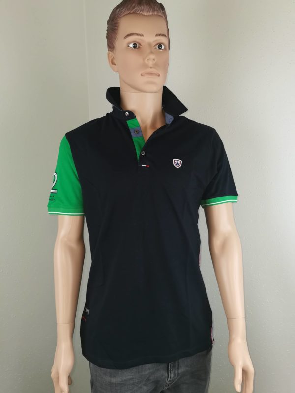 Polo élite sport Aristow bleu vert neuf