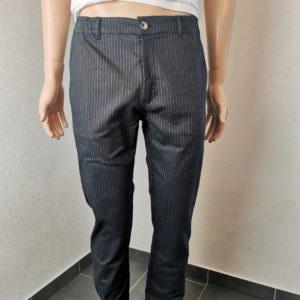 Pantalon chino tellaro Cala gris trait blanc neuf