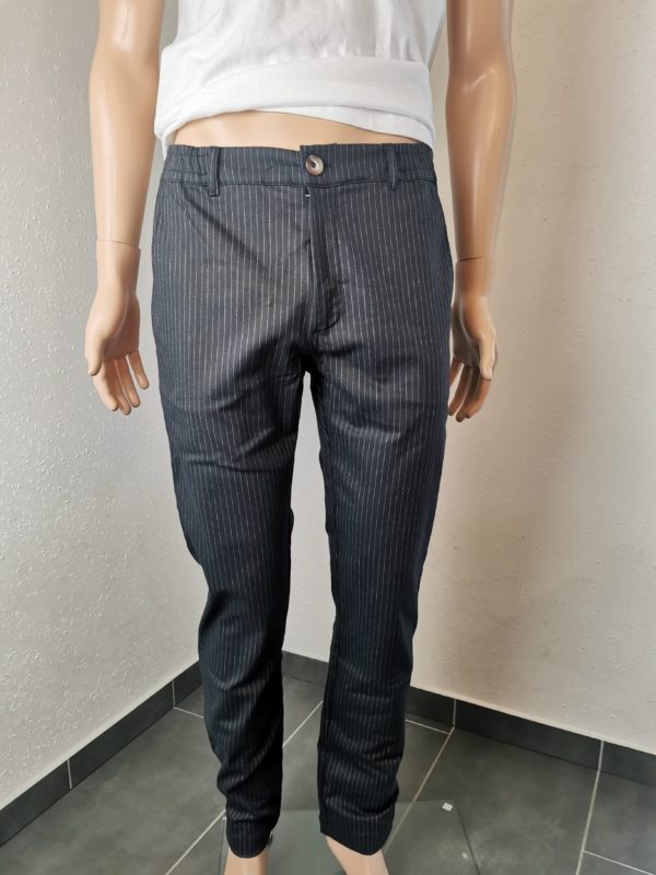 Pantalon chino tellaro Cala gris trait blanc neuf