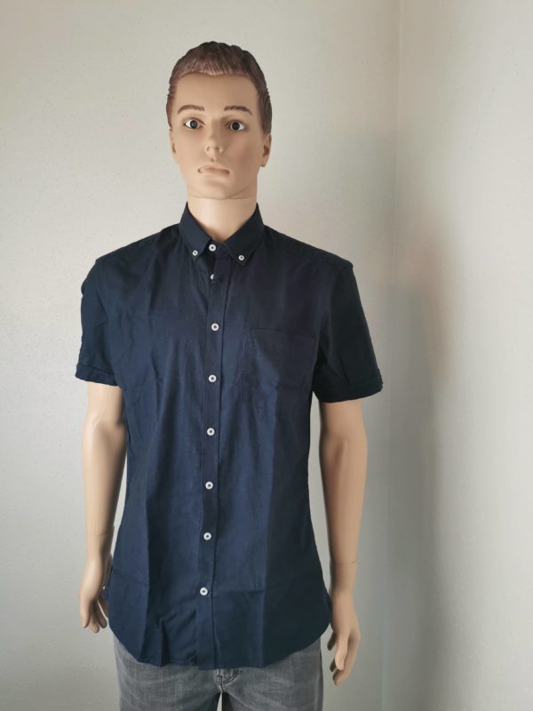 Chemisette Ascott modern fit marine neuf