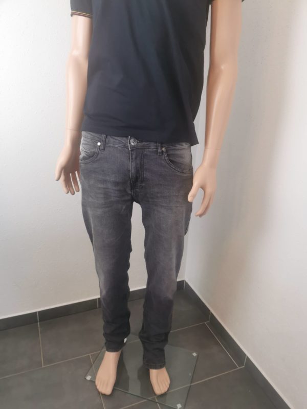 Pantalon Losan denim slim fit gris neuf