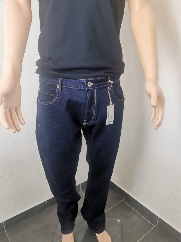 Pantalon Losan denim slim fit bleu foncé neuf