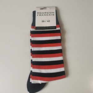Chaussette Garçon Français rayée neuf